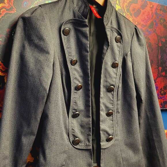 Heart Soul ~ Sz S ~ “Gray Static” ~ Open Front Blazer ~ NWOT - Picture 5 of 11